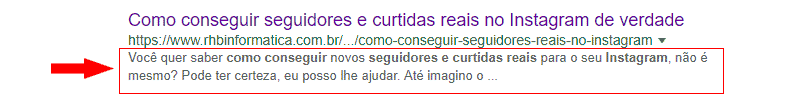 Tenha uma descrição envolvente para o seu blog